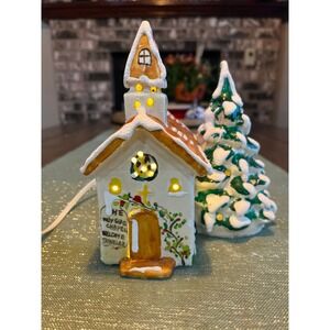 Dept 56 Wayside Chapel~Country Church~Rare 1970s-Original Snow Village w/ light